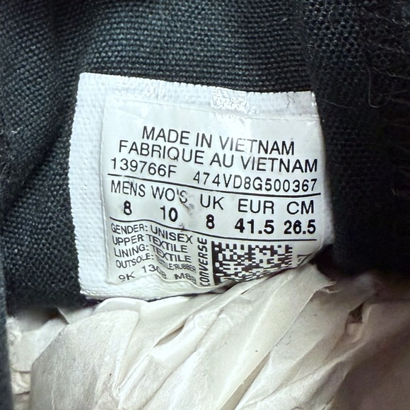 Converse Chuck Taylor All Stars Flag Men’s 8 Women’s 6 139766F Grey High Top - Picture 5 of 5